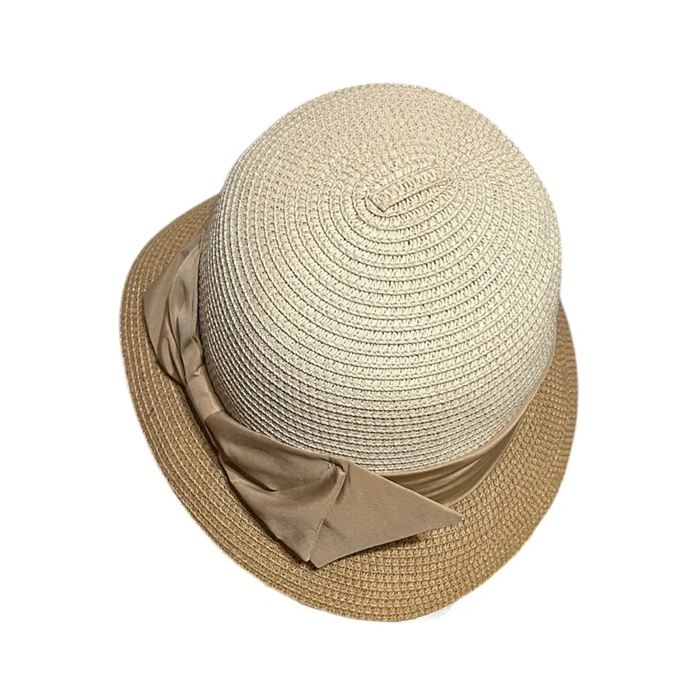 Packable Versatile Wide Rimmed Straw Hat with Vintage Look
